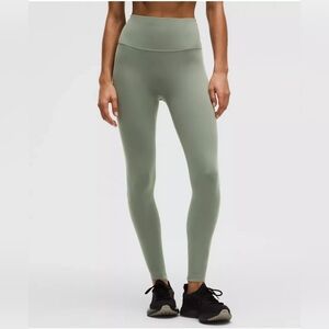 Lululemon Wunder Train High-Rise Tight Leggings 25" Willow Leaf Green Size 0 NWT